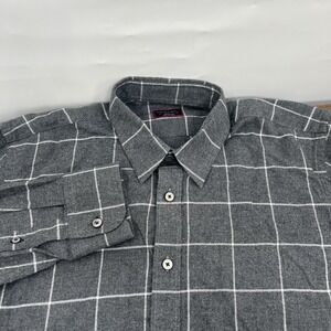 Untuckit Plaid Button Up Shirt Mens M Business Casual Cotton Long Sleeve EUC